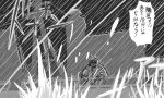  1boy admiral_(kantai_collection) comic kantai_collection monochrome raincoat ship storm tonda translated 