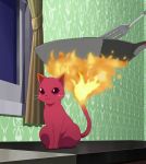 cat cooking fire frying_pan highres ladle scarlet_(seirei_tsukai_no_blade_dance) screencap seirei_tsukai_no_blade_dance 