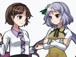  &gt;_&lt; 1girl 3girls animated animated_png annoyed arms_tied belt bracelet brown_eyes brown_hair bust chain closed_eyes collared_shirt crossed_arms drum drum_set flower hair_flower hair_ornament hairband head_tilt horikawa_raiko instrument jacket jewelry long_hair long_sleeves lowres multiple_girls necktie open_clothes open_jacket open_mouth purple_hair red_eyes redhead shirt short_hair simple_background sweatdrop tearing_up touhou tsukumo_benben tsukumo_yatsuhashi twintails ugoira very_long_hair violet_eyes white_background yellow_eyes ys_(fall) 