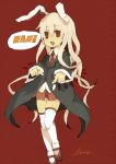  bad_id blazer blonde_hair bunny_ears govurin long_hair rabbit_ears red_eyes reisen_udongein_inaba solo thigh-highs thighhighs touhou 
