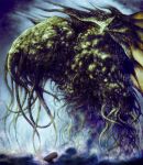 creepy epic giant glowing_eyes highres lovecraft mk_(batu2dragon) monster ocean red_eyes tentacles water whale 