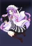  book boots glasses hat kaneru long_hair patchouli_knowledge purple_eyes purple_hair solo touhou violet_eyes 