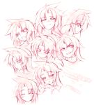  armored_core expressions facial_expressions girl mel/a monochrome smile 