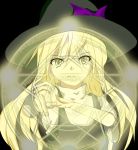  blonde_hair hat highres kirisame_marisa long_hair magic_circle touhou witch_hat yellow_eyes 