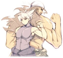  2boys armored_core band_aid brown_eyes long_hair mel/a short_hair 