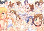  6+girls akizuki_ritsuko amami_haruka bikini camisole cover cover_page doujin_cover ech futami_ami futami_mami ganaha_hibiki hagiwara_yukiho hoshii_miki idolmaster kikuchi_makoto kisaragi_chihaya minase_iori miura_azusa multiple_girls shijou_takane swimsuit takatsuki_yayoi 