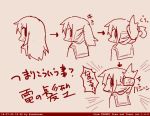  c: folded_ponytail how_to inazuma_(kantai_collection) instructions kantai_collection long_hair ponytail smile tenjou_nanaki 