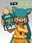  1boy az_(wakfu) bird blu-ray_cover hat kickstarter nestkeeper short_hair solo wakfu yugo 