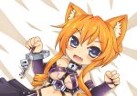  1girl absurdres animal_ears blonde_hair blue_eyes breasts cat_ears chibi date_a_live greenteaneko highres long_hair solo yamai_kaguya 