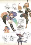  1boy 1girl atelier_(series) atelier_shallie character_request hat hidari_(left_side) highres long_hair thigh-highs wilbell_voll=erslied witch_hat 