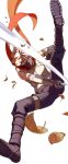  1boy anbu hatake_kakashi kebei leaf male mask naruto ninja scar scarf short_hair silver_hair solo sword weapon younger 