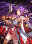  1girl ass breasts highres long_hair original purple_hair solo sword twintails violet_eyes weapon weiyinji_xsk 