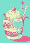  1boy chibi chips-k diego_brando food ice_cream jojo_no_kimyou_na_bouken solo steel_ball_run 