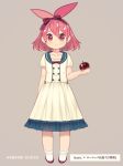  1girl apple artist_name flaky food fruit happy_tree_friends kaboom-chuck red_eyes redhead solo translation_request 