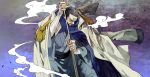  black_hair blind cane epaulettes issho_(fujitora) jacket_on_shoulders natsume_(ntm_62) one_piece scar short_hair sword weapon 