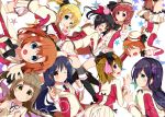  &gt;_&lt; 6+girls ;d \m/ aqua_eyes ayase_eli black_hair blonde_hair brown_eyes brown_hair closed_eyes hair_ornament hairclip hat highres hoshizora_rin koizumi_hanayo kousaka_honoka long_hair looking_at_viewer love_live!_school_idol_project minami_kotori multiple_girls nishikino_maki one_eye_closed open_mouth ponytail red_eyes sasahara_wakaba short_hair smile sonoda_umi tagme toujou_nozomi violet_eyes yazawa_nico 