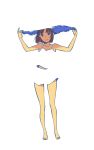 1girl bare_legs bare_shoulders barefoot brown_eyes brown_hair hat holding holding_hat looking_at_viewer original purimari short_hair shorts smile solo straw_hat tank_top 