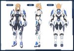  armor blonde_hair concept_art hunewm long_hair male phantasy_star phantasy_star_online_2 pointy_ears sega simple_background solo 