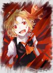  0218htt blood blood_on_face highres open_mouth pointy_ears red_eyes rumia solo touhou 