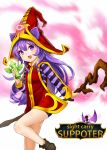  1girl :3 :d animal_ears cat_ears english hat holding league_of_legends looking_at_viewer lulu_(league_of_legends) open_mouth purple_hair smile solo staff tagme takotsu violet_eyes witch_hat 