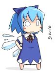 bow cirno hair_bow short_hair touhou translation_request ugif wings 