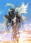  armor black_hair dilemma_(artist) highres male original short_hair solo wings 