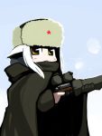  bolt_action fur_hat gun hat inubashiri_momiji mosin-nagant rifle touhou ugif ushanka weapon white_hair wolf_ears yellow_eyes 
