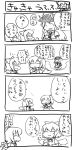  cirno comic daiyousei hinanawi_tenshi monochrome touhou translation_request ugif 