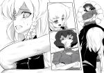  byoin comic kirisame_marisa monochrome rope short_hair silent_comic snake touhou yasaka_kanako 