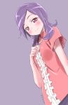  1girl blush fresh_precure! higashi_setsuna highres isedaichi_ken long_hair precure purple_hair red_eyes smile solo 