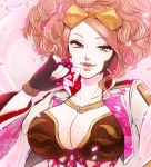  1girl afro fingerless_gloves gloves kageyama_hasu koshoushou lips long_hair sengoku_musou sengoku_musou_4 solo 