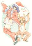  christmas colored_pencil_(medium) cosplay highres kigurumi sena_youtarou tagme traditional_media 