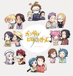  aila_jyrkiainen baker_(gundam_bf) bare_shoulders beret black_hair blonde_hair blue_eyes blue_hair brown_hair chairman_mashita closed_eyes drill_hair food glasses green_eyes gundam gundam_build_fighters hat heterochromia iori_rinko iori_sei iori_takeshi kirara_(gundam_bf) kousaka_china lavender_hair mihoshi_(gundam_bf) misaki_(gundam_bf) nikuman nils_nielsen pink_hair purple_hair red_eyes redhead reiji_(gundam_bf) ricardo_fellini straw_hat sunglasses sunglasses_on_head taneda_yuuta twin_drills violet_eyes yajima_caroline yasaka_mao 