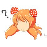  1girl ? d: drawfag fusion gekkan_shoujo_nozaki-kun lowres mushroom open_mouth orange_hair paras pokemon sakura_chiyo what 