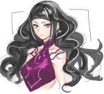  1girl hair_down han_juri highres kimuchi long_hair sketch solo street_fighter street_fighter_iv super_street_fighter_iv very_long_hair violet_eyes 