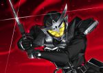  1boy armor batsu belt kamen_rider kamen_rider_gaim kamen_rider_gaim_(series) male solo sword weapon 
