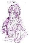  genderswap ninja onepunch_man onsoku_no_sonic ponytail scarf sketch yananiku 