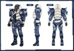  armor concept_art dark_skin formal headgear jacket male phantasy_star phantasy_star_online_2 sharp_order simple_background solo standing suit turnaround 