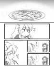  ashigara_(kantai_collection) comic female_admiral_(kantai_collection) food hairband kantai_collection long_hair monochrome multiple_girls tasting translation_request yagisaka_seto 