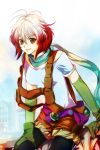  multicolored_hair nadir pascal red_hair redhead scarf short_hair smile tales_of_(series) tales_of_graces two-tone_hair white_hair yellow_eyes 