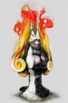  ame_tani fire highres multiple_tails solo tail touhou yakumo_ran 