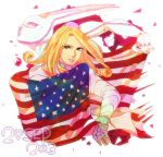  2boys american_flag dirty_deeds_done_dirt_cheap funny_valentine itsukata jojo_no_kimyou_na_bouken long_hair multiple_boys stand_(jojo) steel_ball_run 