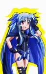  1girl absurdres blue_hair gloves highres long_hair lyrical_nanoha mahou_shoujo_lyrical_nanoha mahou_shoujo_lyrical_nanoha_a&#039;s mahou_shoujo_lyrical_nanoha_a&#039;s_portable:_the_battle_of_aces material-l red_eyes solo tappa_(esperanza) thigh-highs twintails 