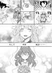 admiral_(kantai_collection) comic crying crying_with_eyes_open detached_sleeves hat ichiei jewelry kantai_collection kongou_(kantai_collection) military military_uniform monochrome naval_uniform nontraditional_miko open_mouth peaked_cap ring smile tagme tears translation_request uniform wedding_band 
