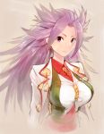  1girl blush earrings jewelry jun&#039;you_(kantai_collection) kantai_collection long_hair matsuda_(matsukichi) purple_hair smile 