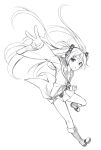  1girl aihara_enju black_bullet long_hair monochrome pcmaniac88 sketch solo tagme twintails 