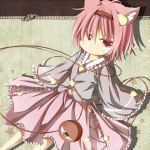  1girl animal_ears cat_ears hairband kemonomimi_mode komeiji_satori looking_at_viewer pink_eyes pink_hair short_hair skirt solo tagme third_eye touhou umagenzin 