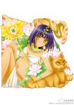  artist_request cat earrings egypt egyptian flower jewelry lotus midriff navel personification personified_map snake tagme yellow_eyes 