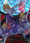  1girl absurdres akira_(mr_akira) alice_margatroid black_legwear blonde_hair blue_eyes capelet frills highres hourai_doll lance long_hair looking_at_viewer parted_lips polearm shanghai_doll short_hair solo string tagme touhou weapon 