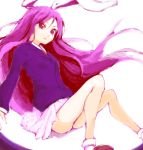  breasts bunny_ears iseki_(kuroshura_no_tabiji) long_hair purple_hair rabbit_ears reisen_udongein_inaba skirt touhou 